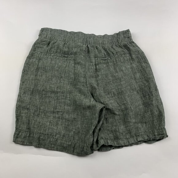 Athleta Aspen Olive Linen Bermuda Short 4 - Picture 7 of 7
